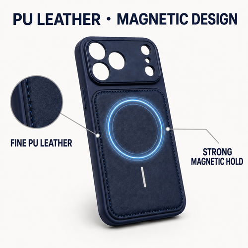 A01-0001 PU leather magnetic design