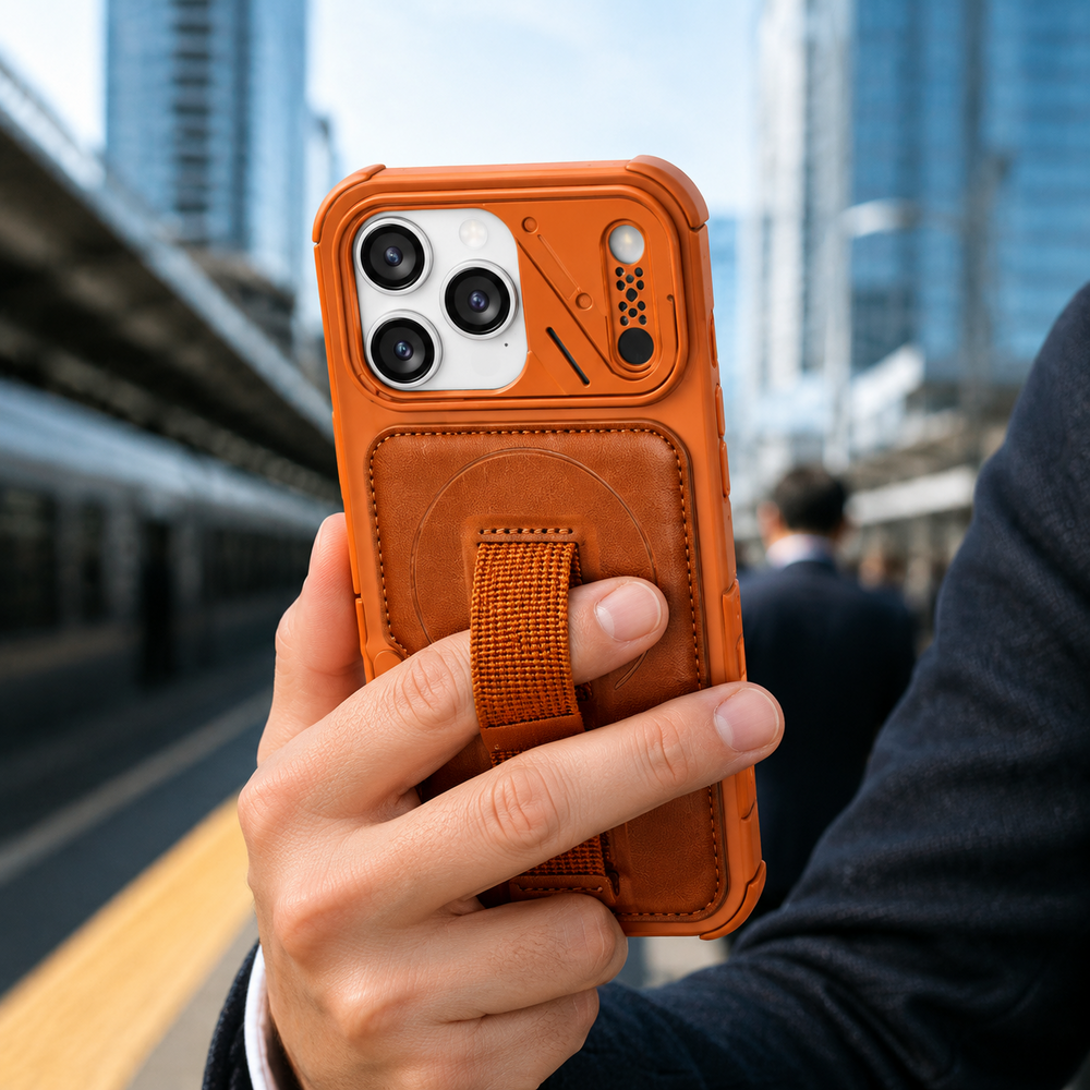 CNYOZA A01-ip-0005 TPU strap iPhone case commute scene