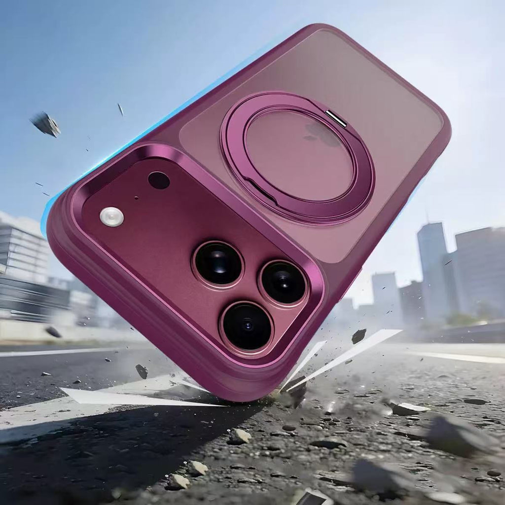 CNYOZA A02-ip-0004 TPU shockproof magnetic stand iPhone case