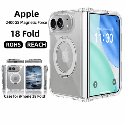 CNYOZA A04-IP-0002-18 clear TPU magnetic case for iPhone 18 Fold