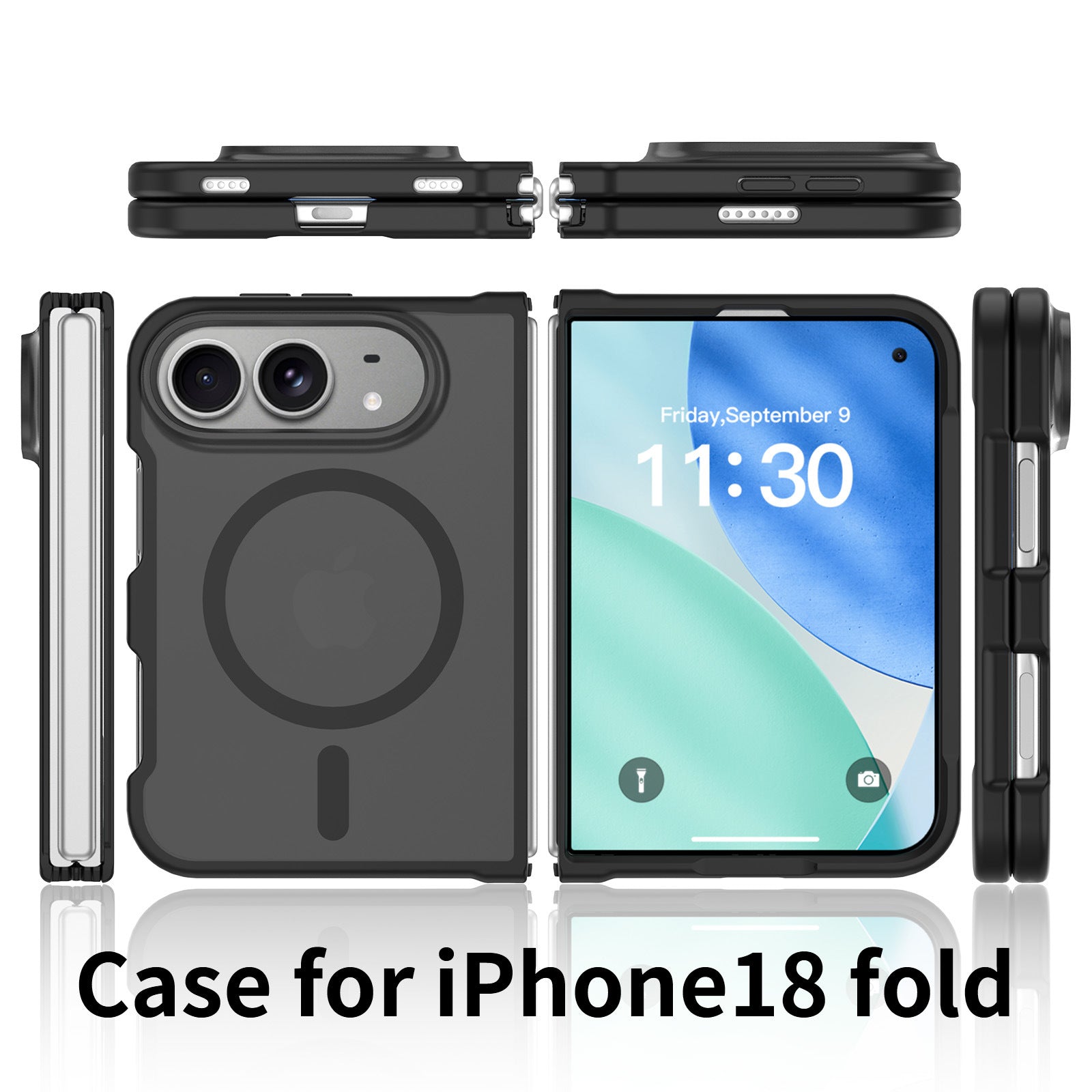 CNYOZA A04-IP-0003-18 iPhone Fold case views