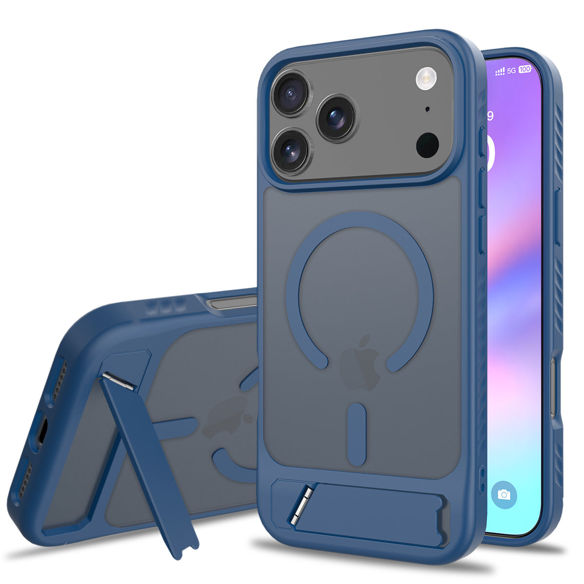 A04-IP-0004-18 navy magnetic kickstand case