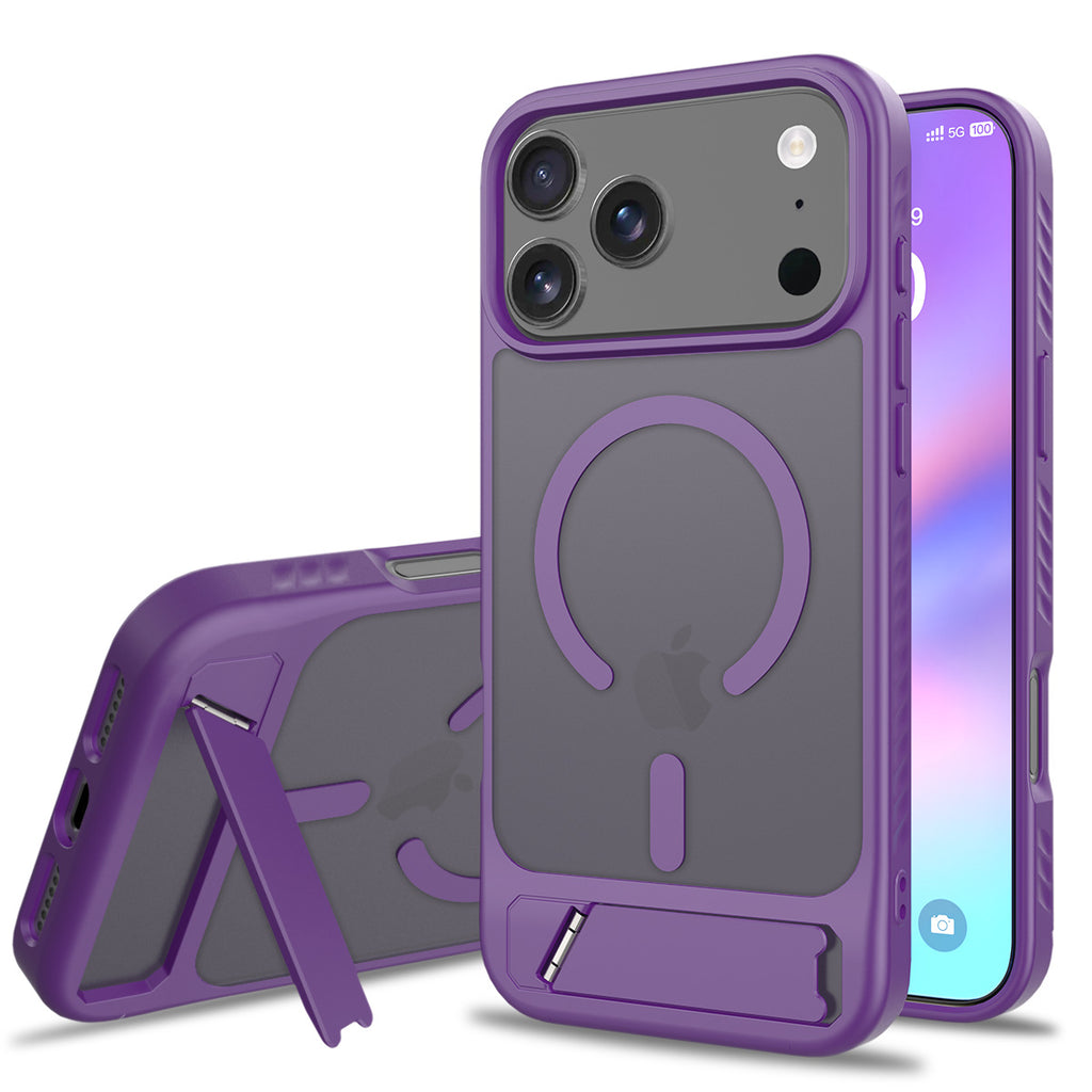 A04-IP-0004-18 purple magnetic kickstand case