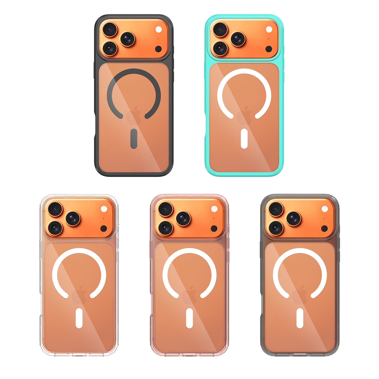 A04-IP-0005 magnetic clear iPhone case styles