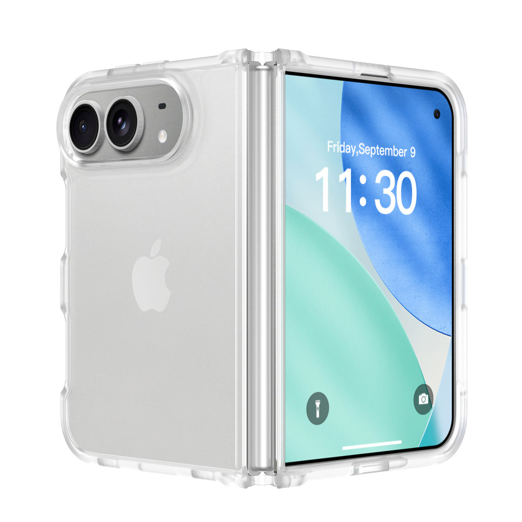 A04-IP-0010 clear frosted folding iPhone case