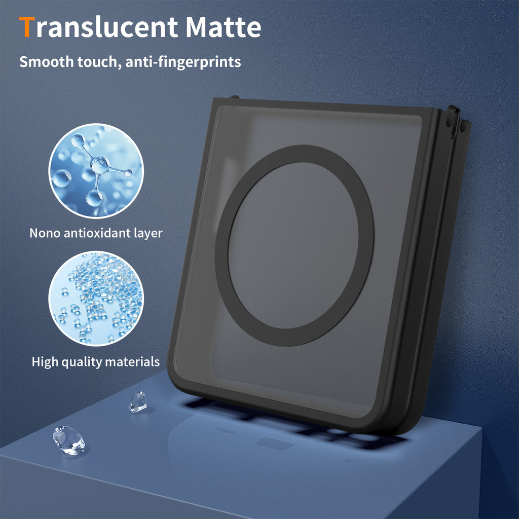 Anti-fingerprint translucent matte Samsung Z Flip case