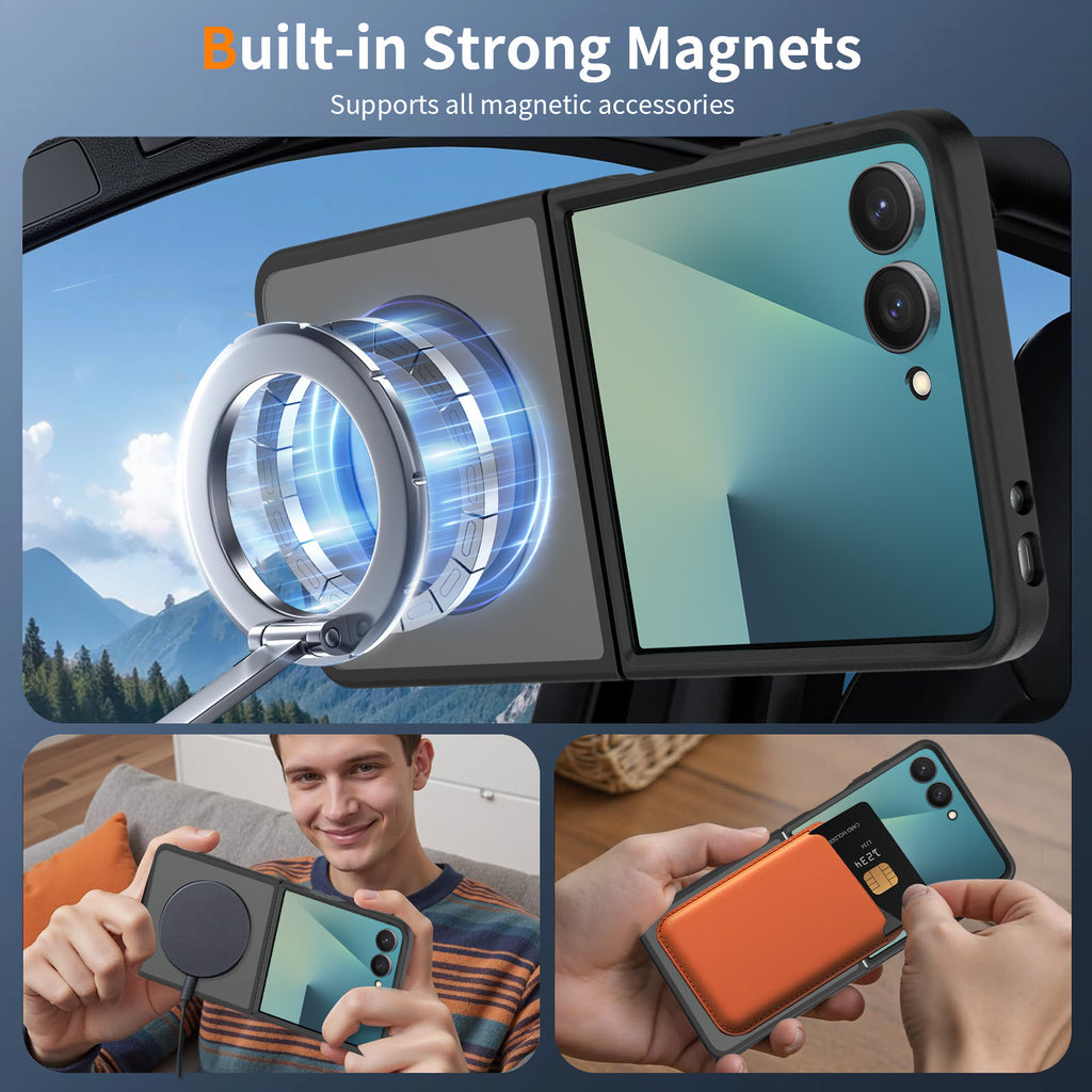 Built-in strong magnets Samsung Z Flip phone case