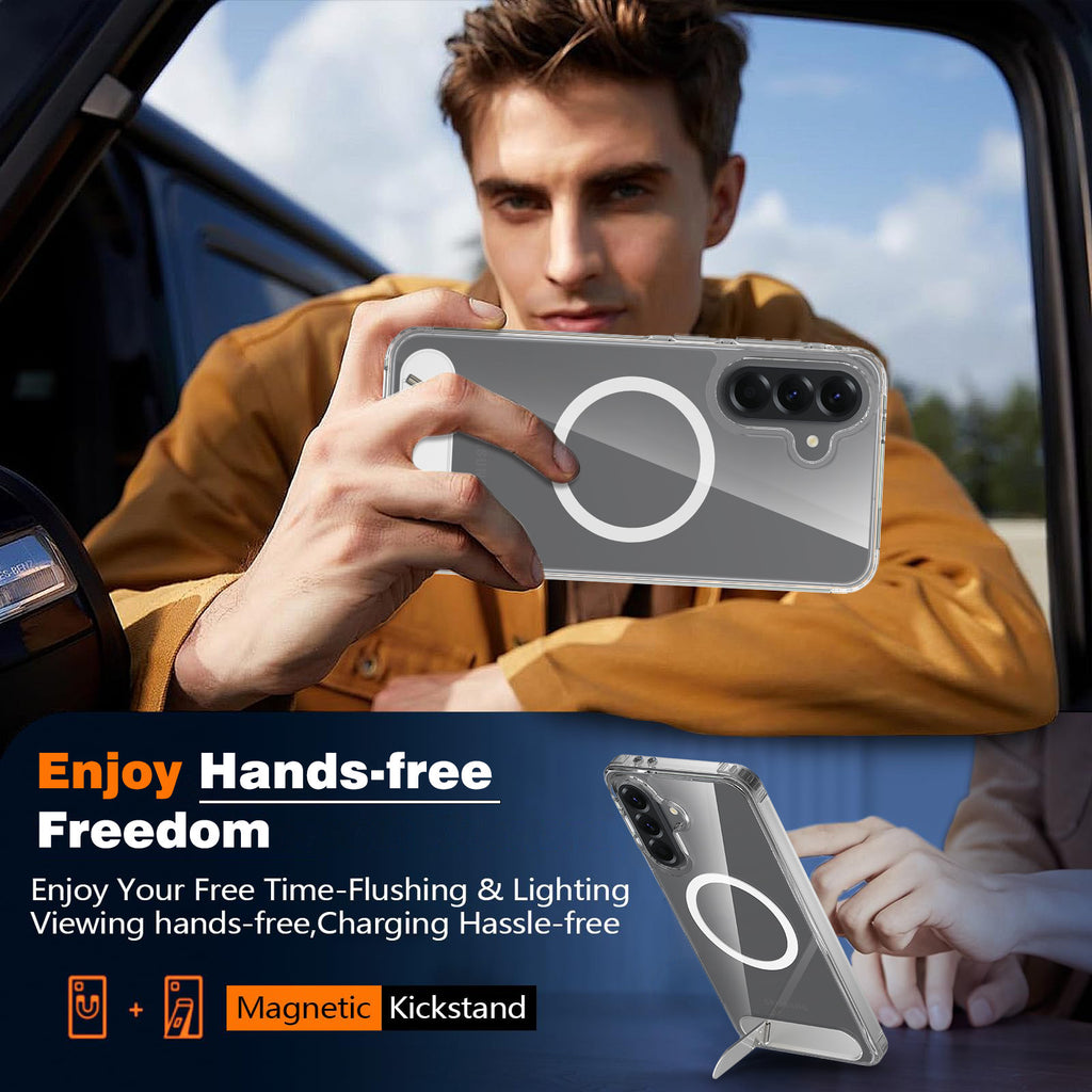 Hands-free magnetic kickstand Samsung Galaxy A series case