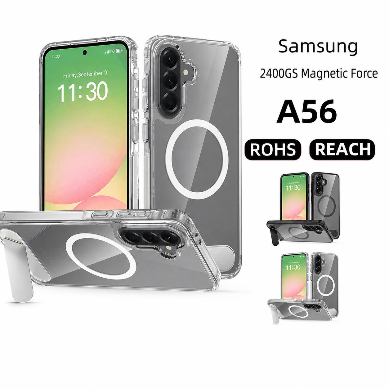 Samsung Galaxy A56 magnetic kickstand case