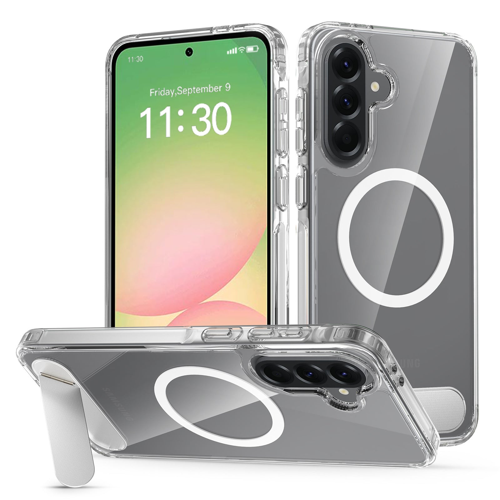 A04-SX-0004 magnetic kickstand case for Samsung Galaxy A36 A37 A56