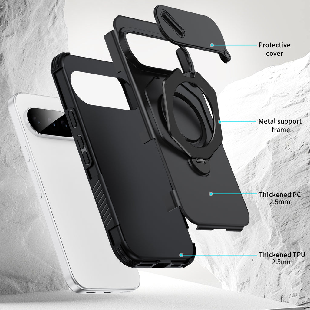 A05-GG-A0004 2.5mm TPU 2.5mm PC metal support frame and protective camera cover construction