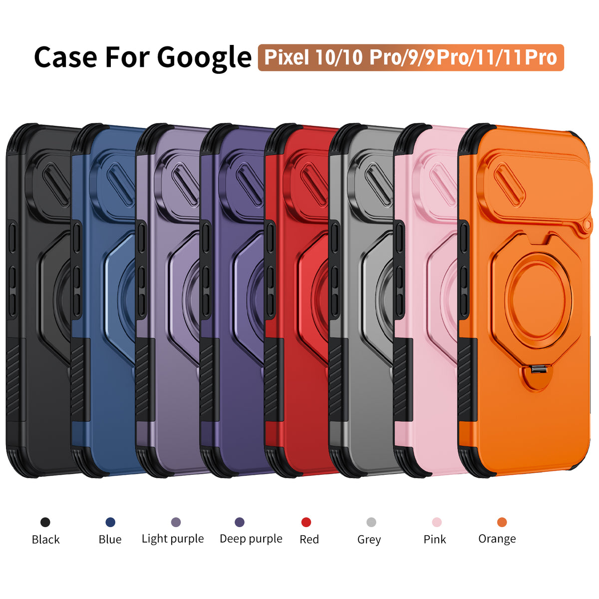 A05-GG-A0005 Google Pixel 9 9 Pro 10 10 Pro 11 11 Pro protective magnetic kickstand case colors