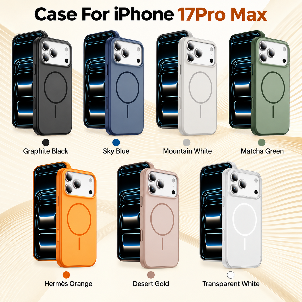 A05-IP-A0006 magnetic phone case colors for iPhone