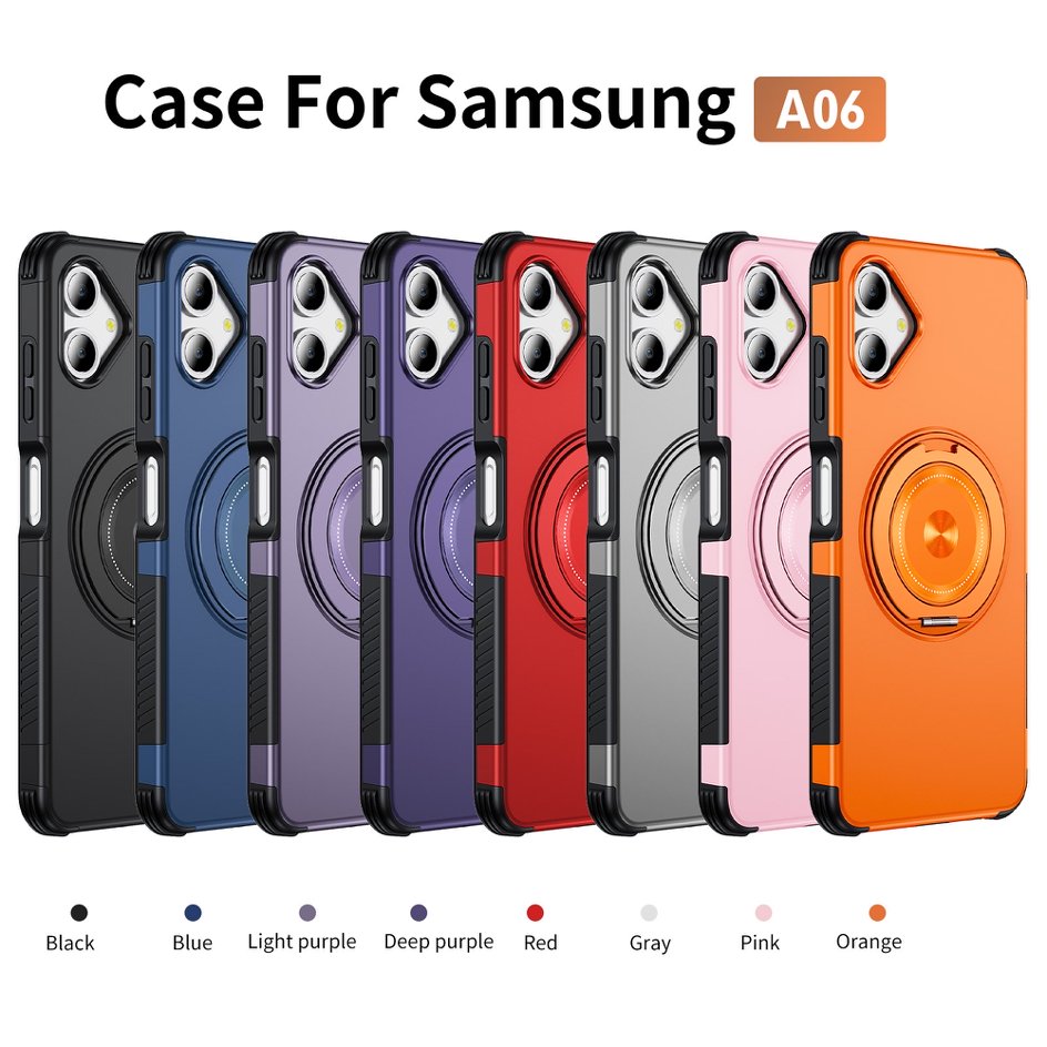 A05-SX-A0001 Samsung Galaxy A06 magnetic ring kickstand protective case colors