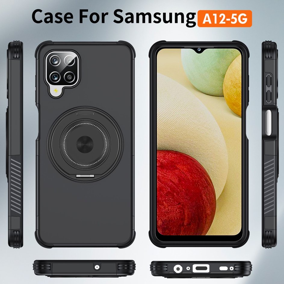 A05-SX-A0002 Samsung Galaxy A12 5G protective case front back and side views