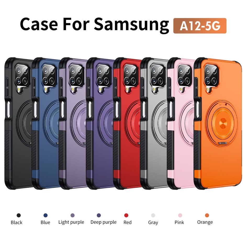 A05-SX-A0002 Samsung Galaxy A12 5G magnetic ring kickstand protective case colors
