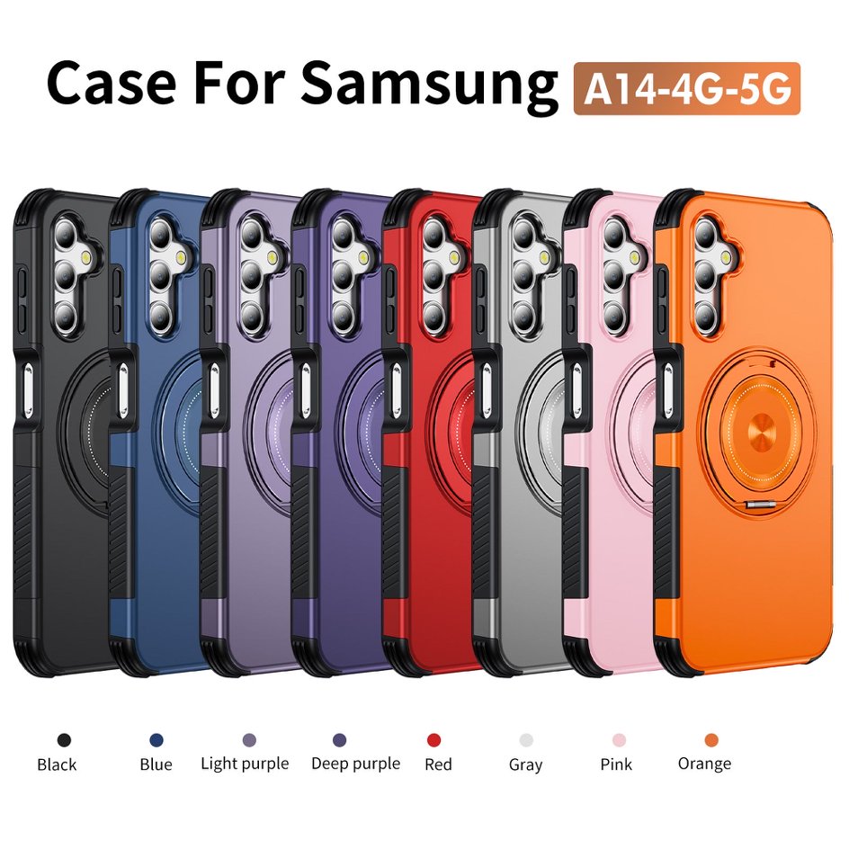 A05-SX-A0003 Samsung Galaxy A14 4G 5G magnetic ring kickstand protective case colors