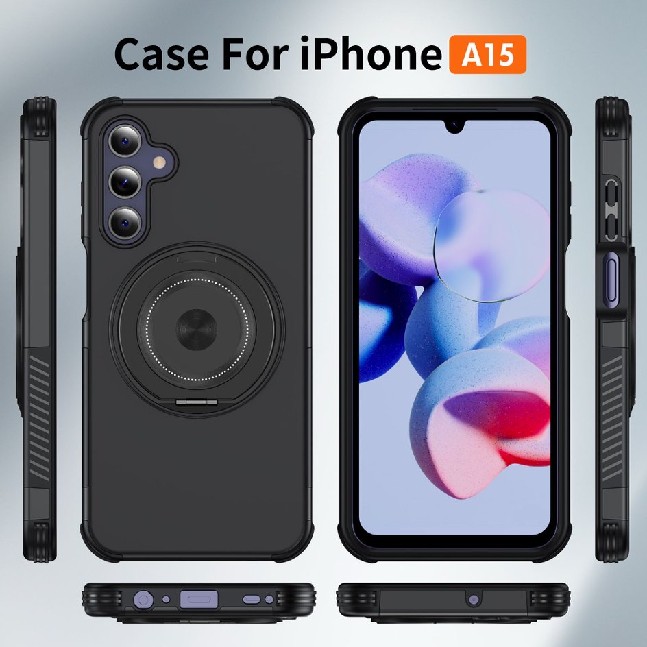 A05-SX-A0004 Samsung Galaxy A15 protective case front back and side views