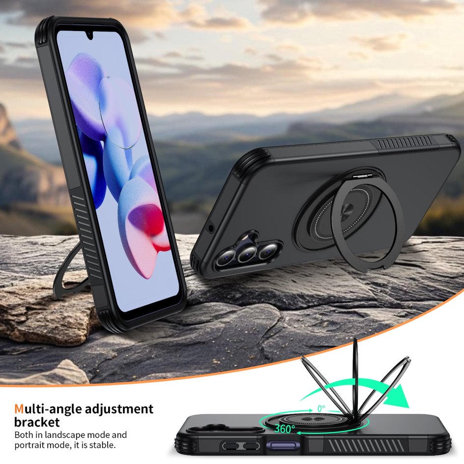 A05-SX-A0004 Samsung Galaxy A15 360 degree multi-angle magnetic ring kickstand