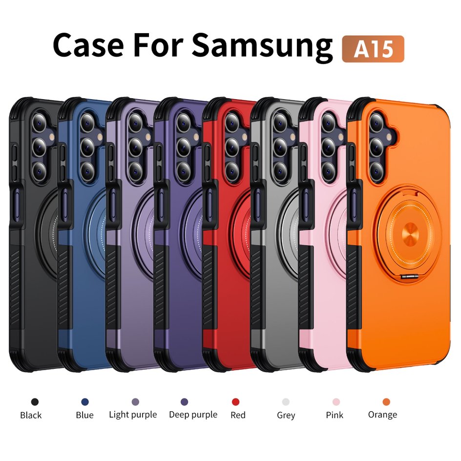 A05-SX-A0004 Samsung Galaxy A15 magnetic ring kickstand protective case colors