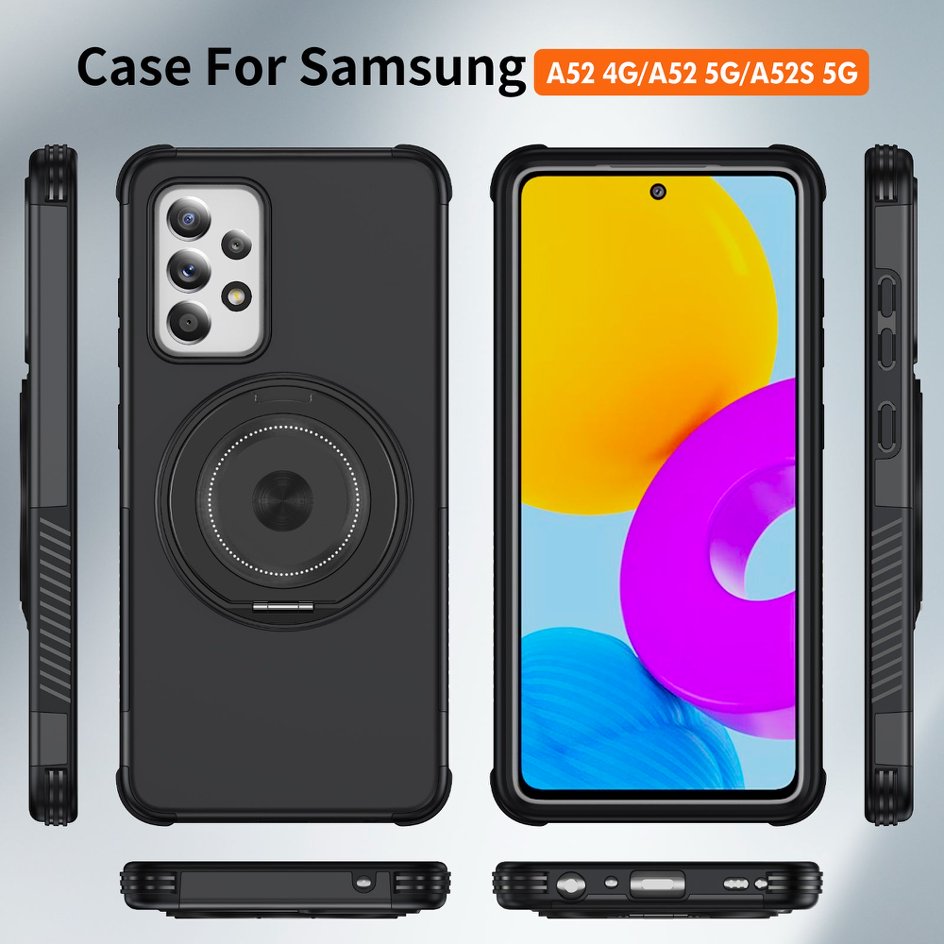 A05-SX-A0007 Samsung magnetic ring kickstand case front back sides