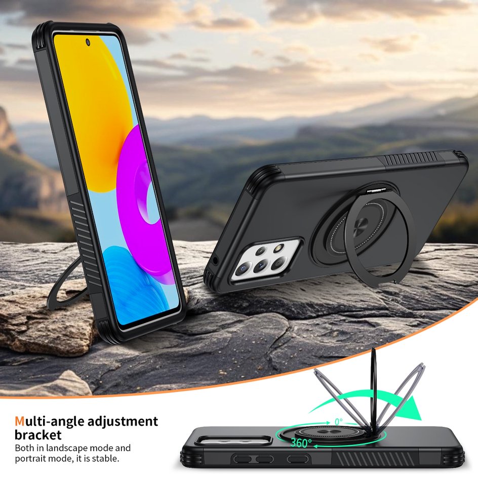 A05-SX-A0007 Samsung magnetic ring kickstand case rotating stand