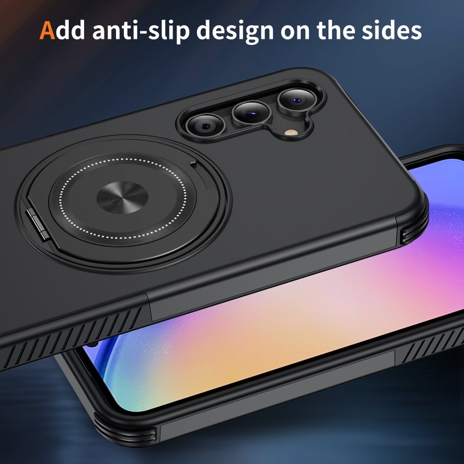 A05-SX-A0008 Samsung Galaxy A54 magnetic ring kickstand case anti slip