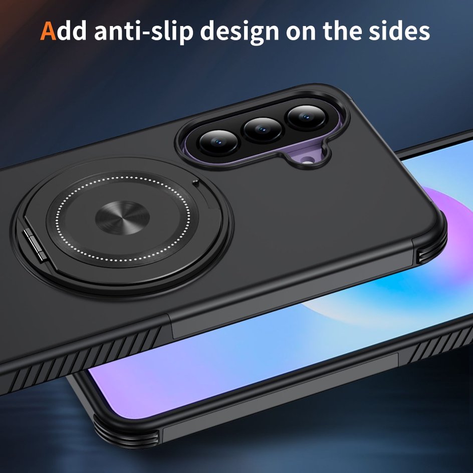 A05-SX-A0009 Samsung Galaxy A57 magnetic ring kickstand case anti slip