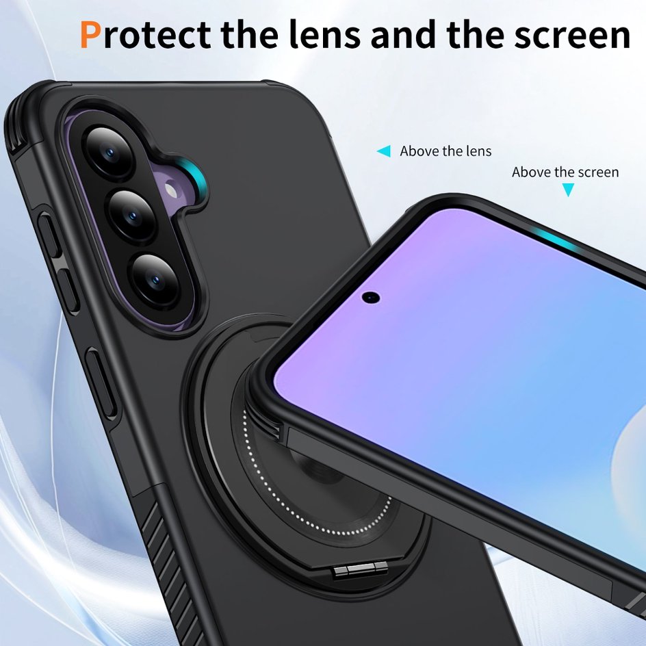 A05-SX-A0009 Samsung Galaxy A57 magnetic ring kickstand case camera screen protection