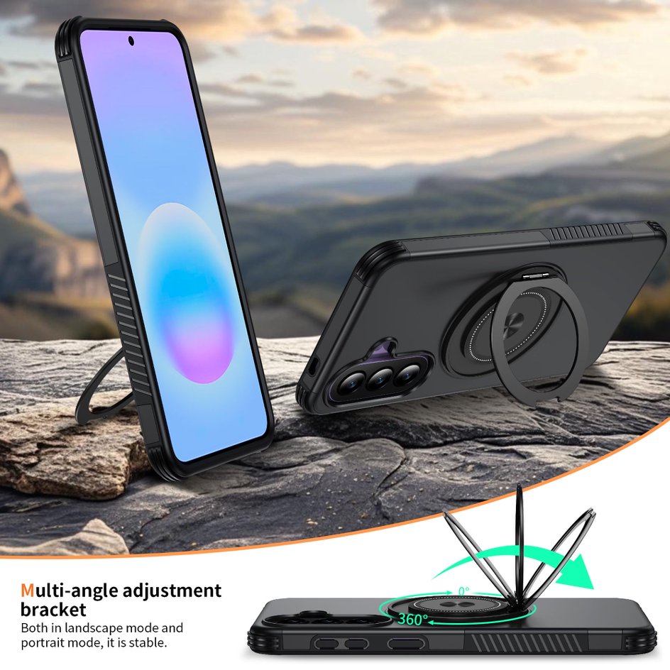 A05-SX-A0009 Samsung Galaxy A57 magnetic ring kickstand case rotating stand