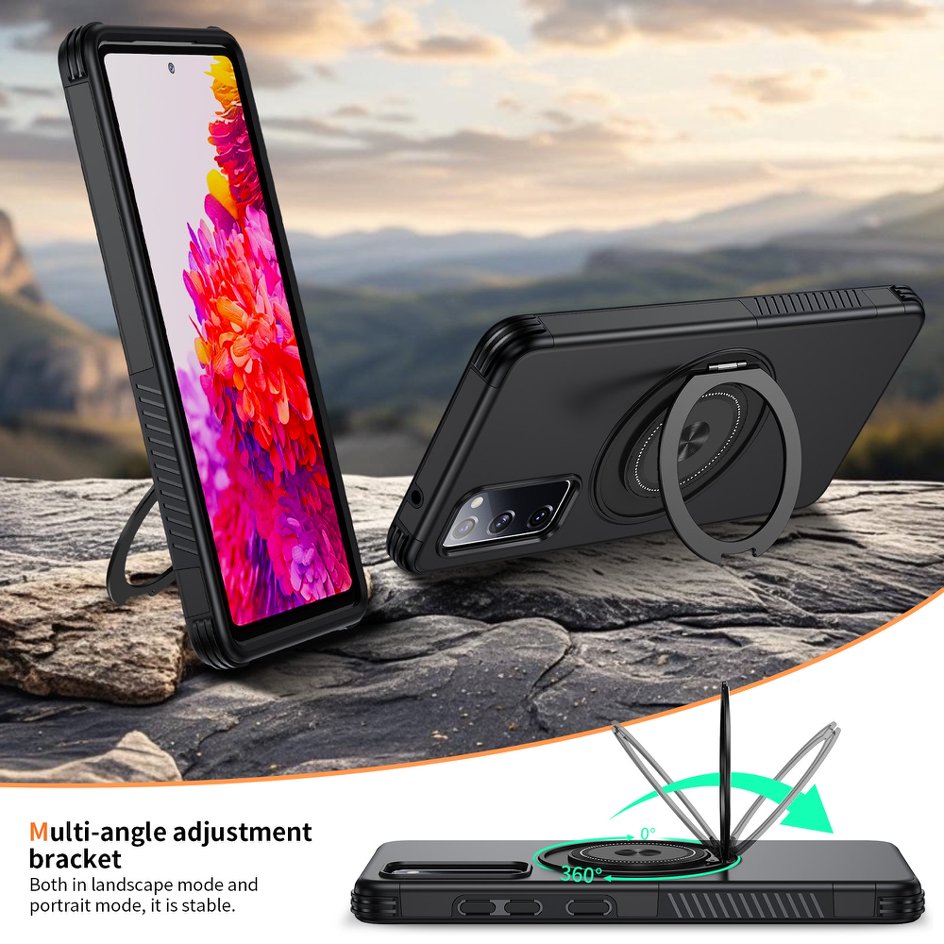 A05-SX-A0010 Samsung Galaxy S20 FE magnetic ring kickstand case rotating stand