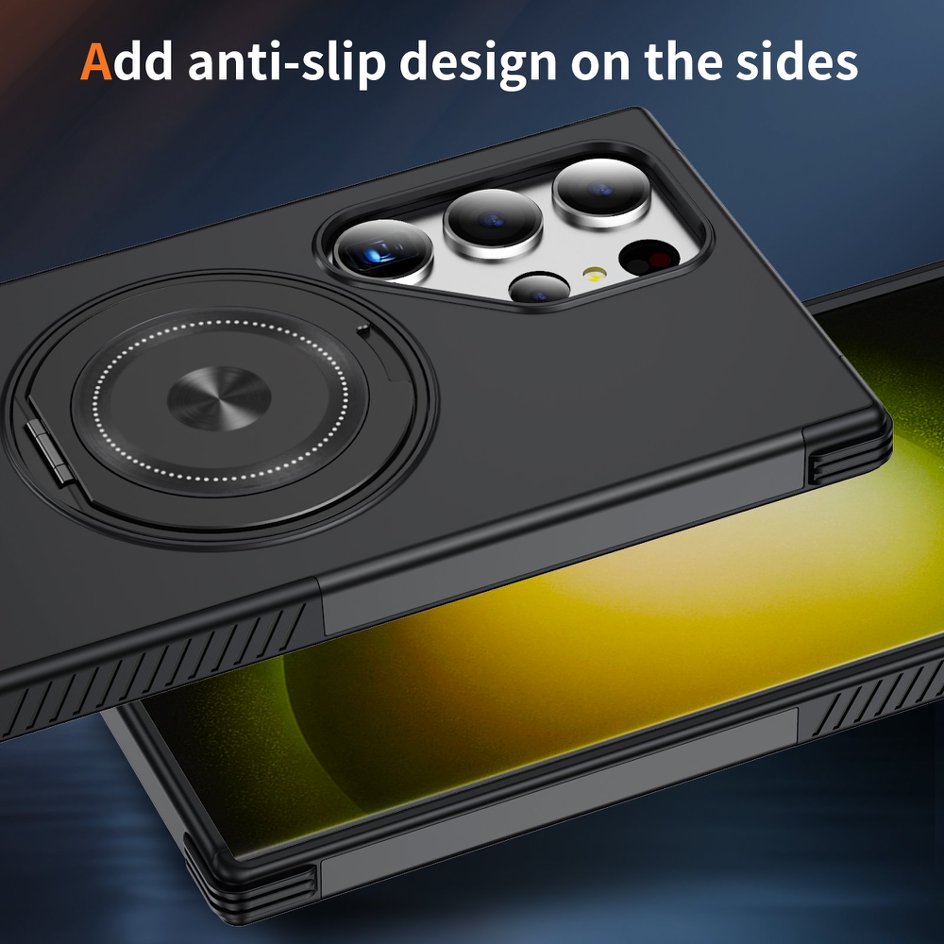 A05-SX-A0011 Samsung Galaxy S23 Ultra magnetic ring kickstand case anti slip