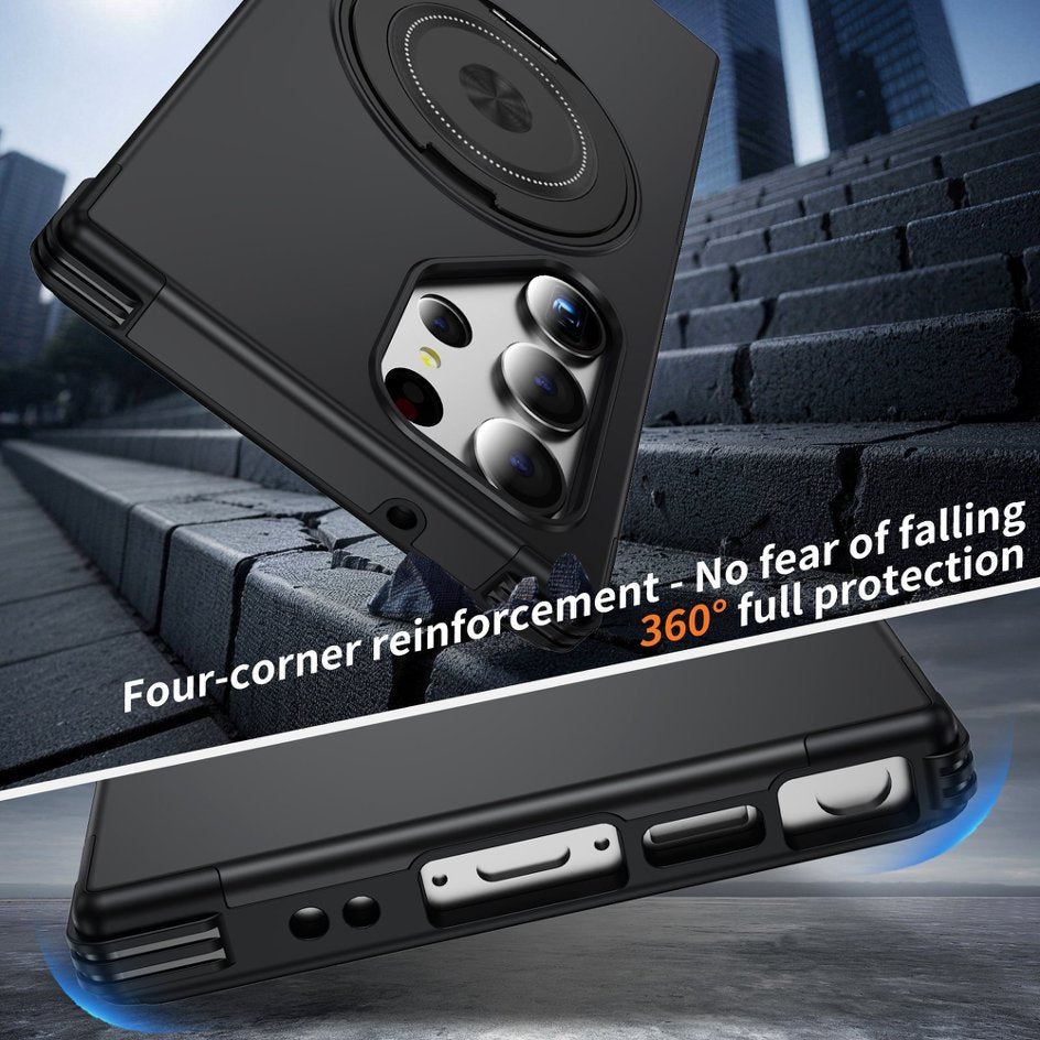 A05-SX-A0011 Samsung Galaxy S23 Ultra magnetic ring kickstand case corner protection