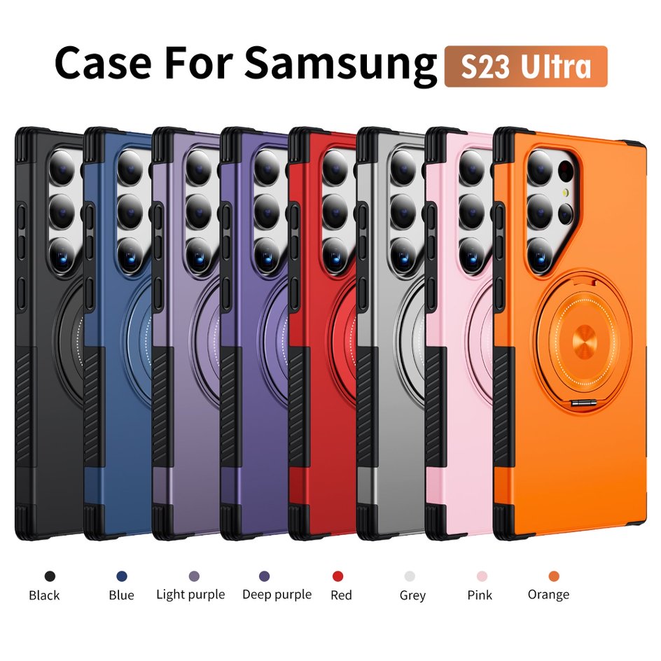 A05-SX-A0011 Samsung Galaxy S23 Ultra magnetic ring kickstand case main