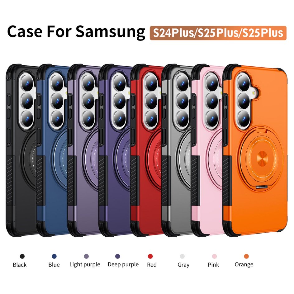 A05-SX-A0013 Samsung Galaxy S24 Plus S25 Plus magnetic ring kickstand case main
