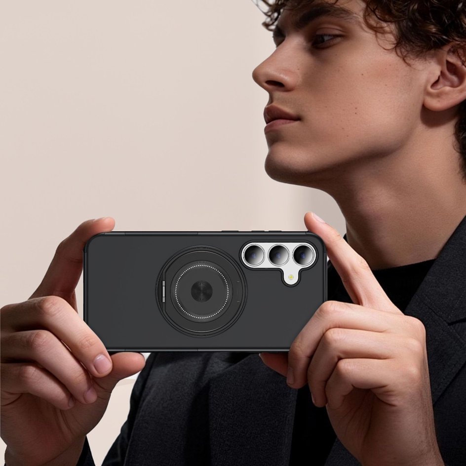 A05-SX-A0014 Samsung Galaxy S25 FE magnetic ring kickstand case lifestyle