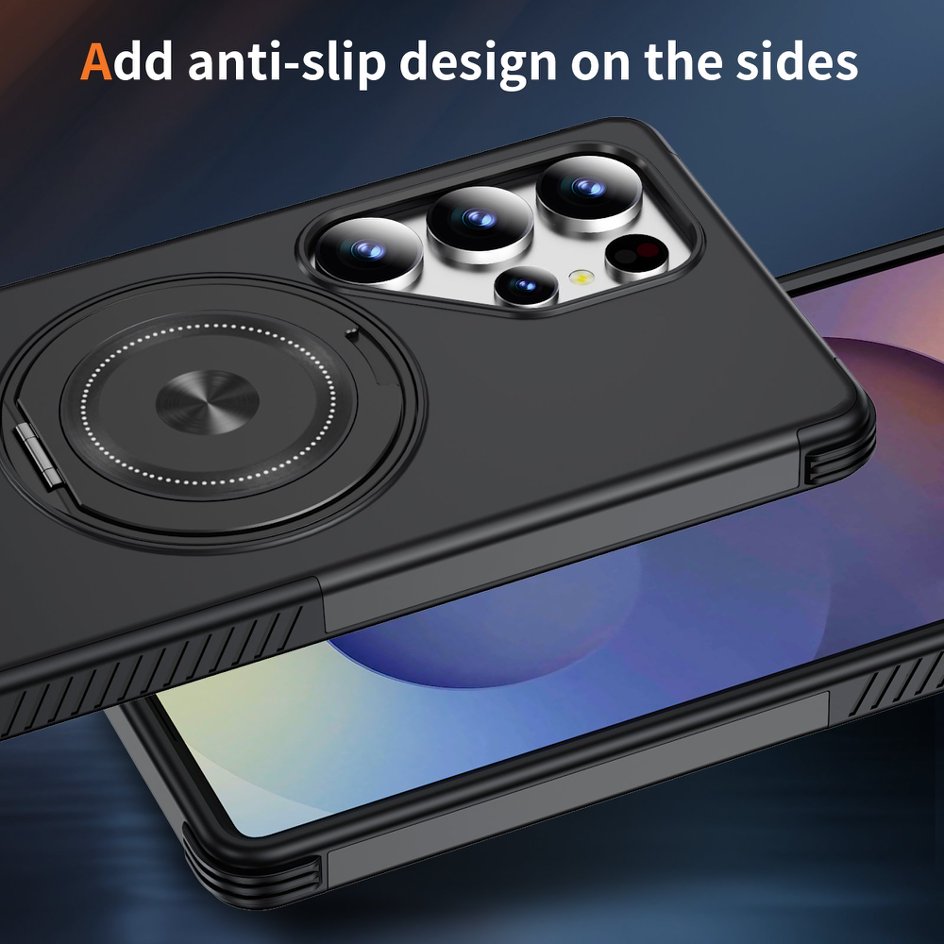 A05-SX-A0015 Samsung Galaxy S25 Ultra magnetic ring kickstand case anti slip