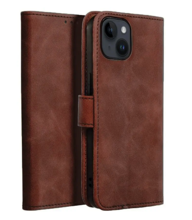 CNYOZA brown wallet phone case